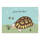 Customizable Angulate Tortoise Card (Front Horizontal)
