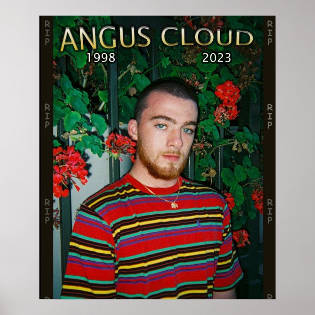 Customizable Angus Cloud rest in peace Poster  (Front)