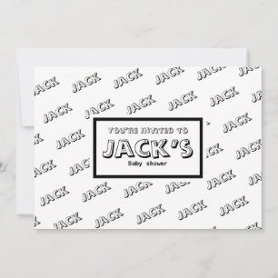 Customizable announcement baby shower