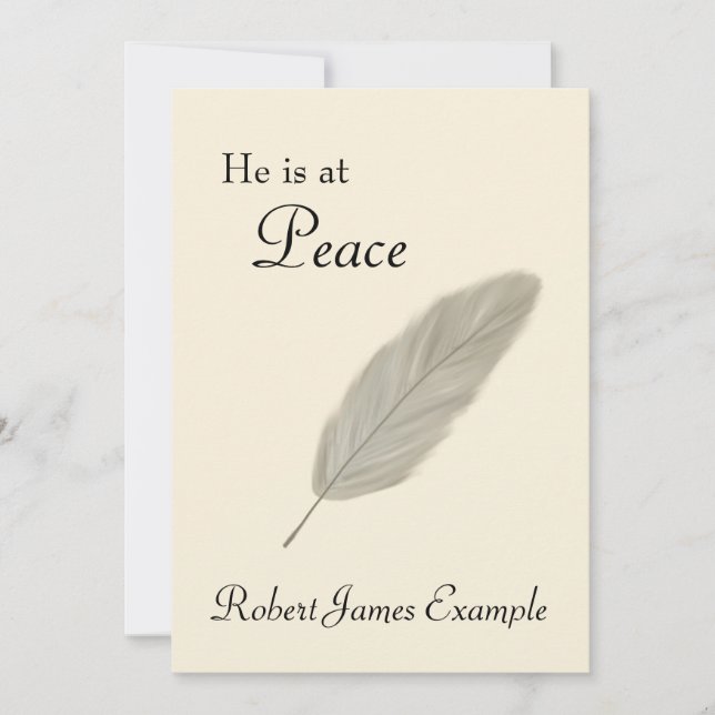 Customizable Announcement of Death (Sand) (Front)