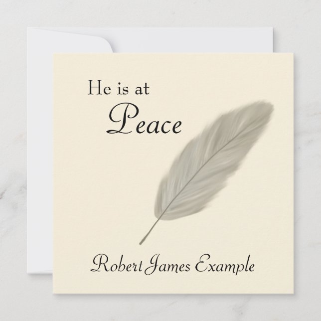 Customizable Announcement of Death (Sand) (Front)