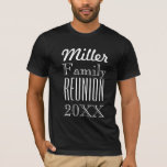 Customizable Annual Family Reunion T-shirt at Zazzle