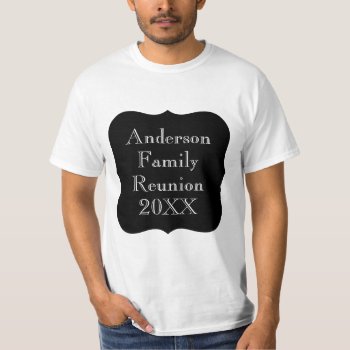 Customizable Annual Family Reunion T-shirt by retroflavor at Zazzle