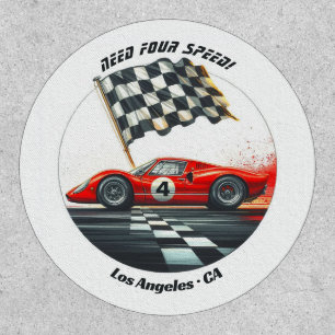 Customizable Any Age Race Car Patch