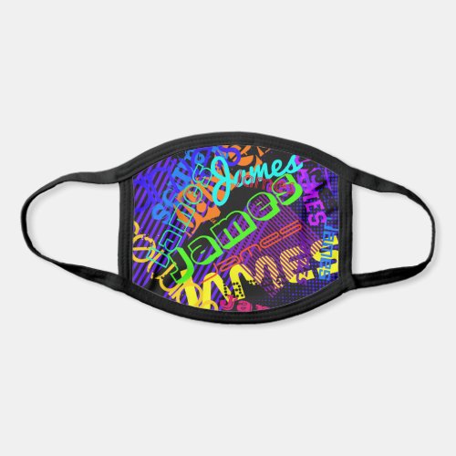 Customizable Any Name Colorful Name Partern Face Mask