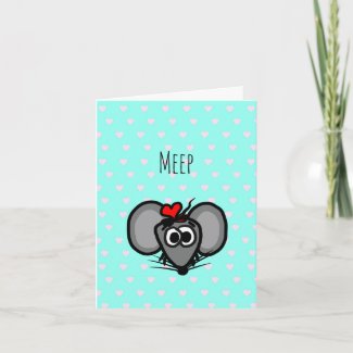 Customizable "Any Occasion" Card with Cute Mouse