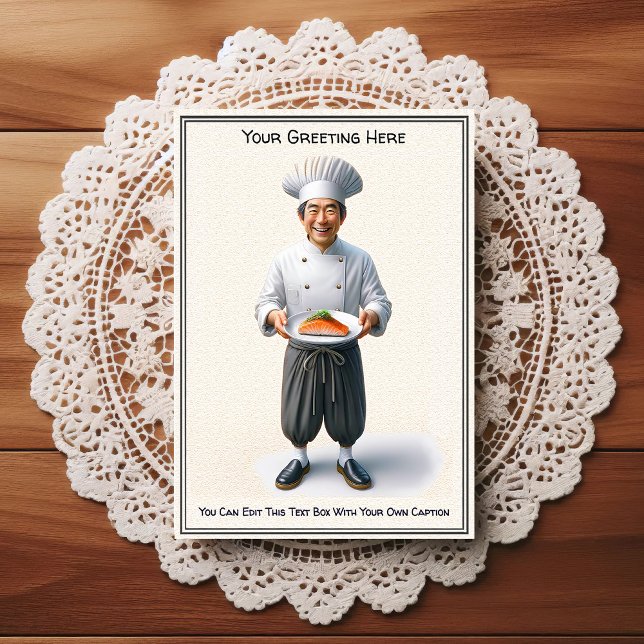 Customizable Any Occasion Cooking / Chef Postcard (Creator Uploaded)