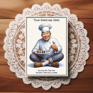 Customizable Any Occasion Cooking / Chef Postcard