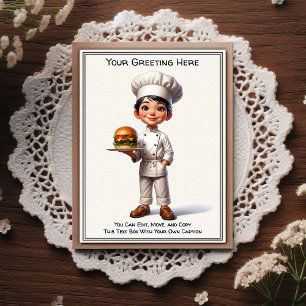 Customizable Any Occasion Cooking / Chef Postcard