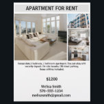 Customizable Apartment for Rent Flyer<br><div class="desc">Create your own personalized apartment rental flyer with this customizable template. Highlight key features like the number of bedrooms,  bathrooms,  amenities,  and price. Add your contact information and unique selling points such as pet-friendliness,  utilities included,  or parking availability. Perfect for landlords,  property managers,  or anyone renting out a property.</div>