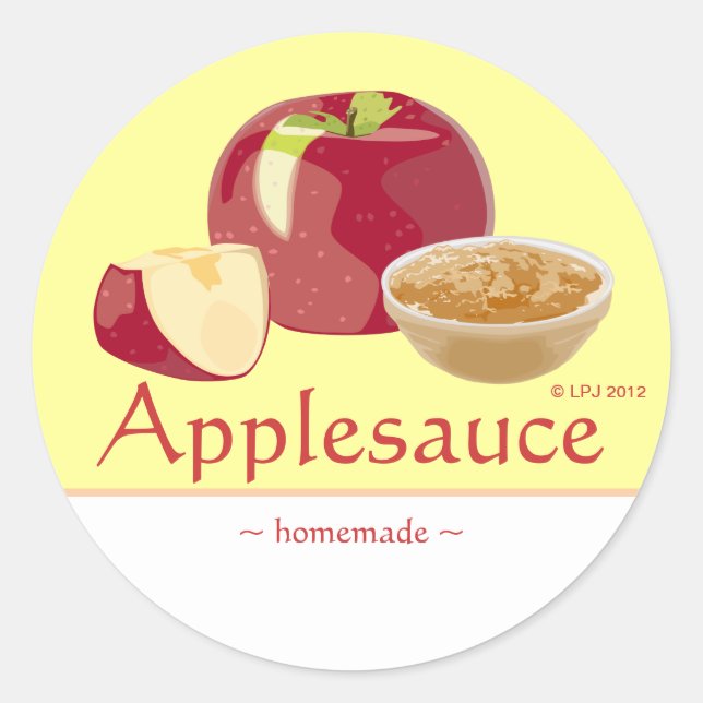 Customizable Applesauce Stickers (Front)