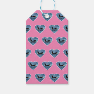 Customizable Aquarius Orca Killer Whale Pink Gift Tags