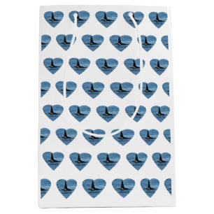Customizable Aquarius Orca Killer Whale White Medium Gift Bag