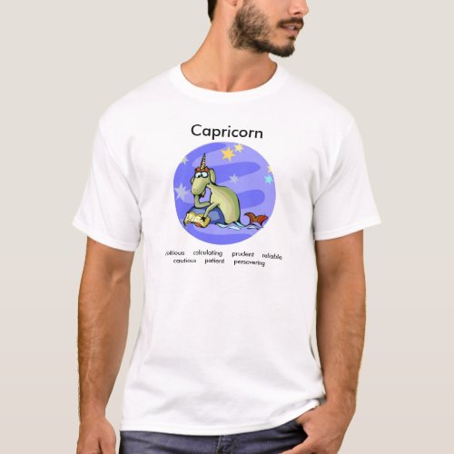 Customizable Aquarius traits Cute Cartoon Zodiac T_Shirt