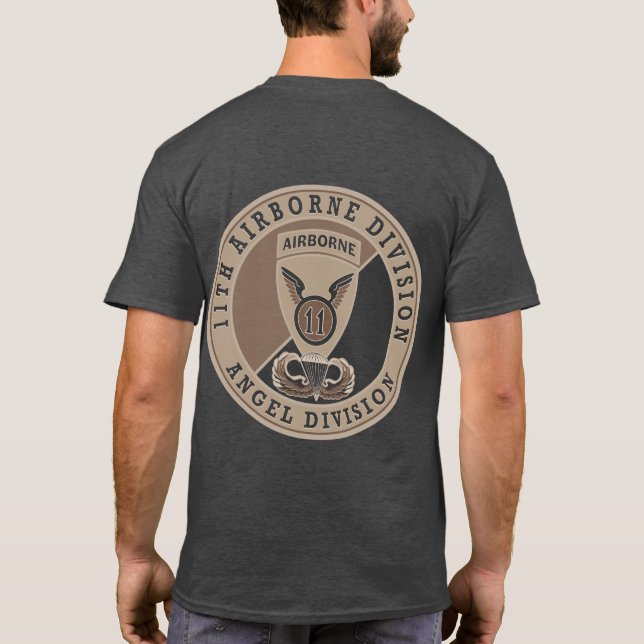 Customizable Arctic Airborne Desert Crest T-Shirt (Back)