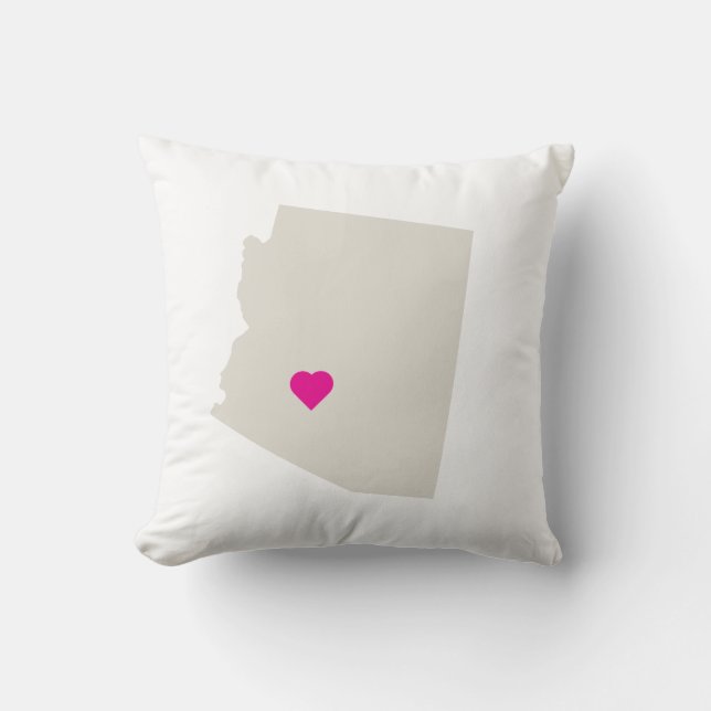 Customizable Arizona State Love Reversible Pillow (Front)