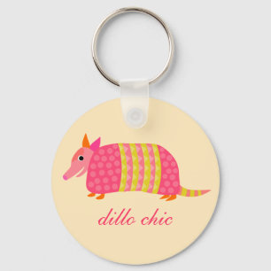 Customizable Armadillo Keychain