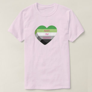 Customizable Aromantic Anti-Valentines Candy Heart T-Shirt