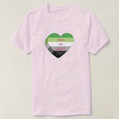 Customizable Aromantic Anti_Valentines Candy Heart T_Shirt