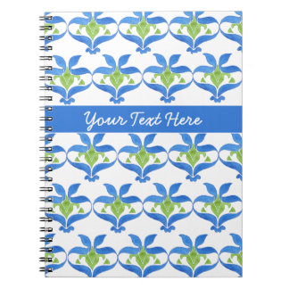 Customizable  Art Nouveau Pattern Spiral Notebook