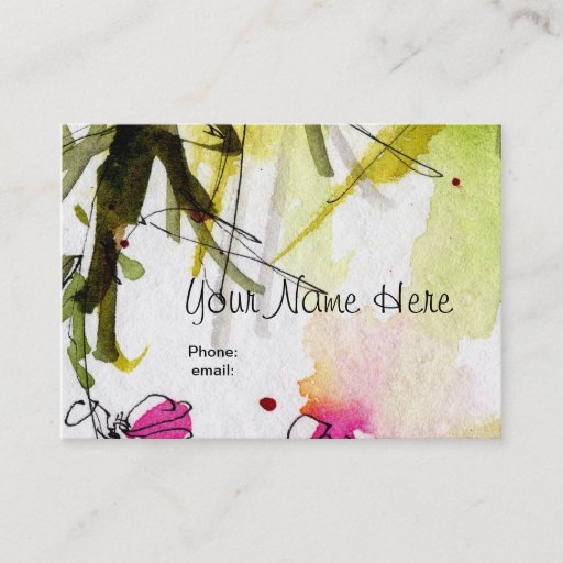 Customizable Customizable Artful Business Card by Ginette