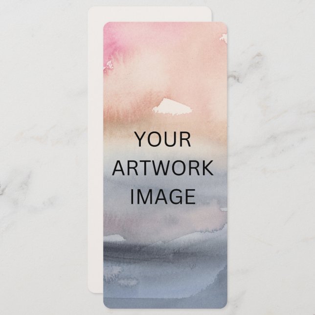 Customizable Artist Bookmark Template (Front/Back)