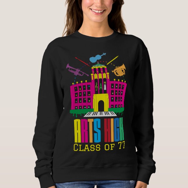 Customizable Arts High School Creative Building Sweatshirt (Front)