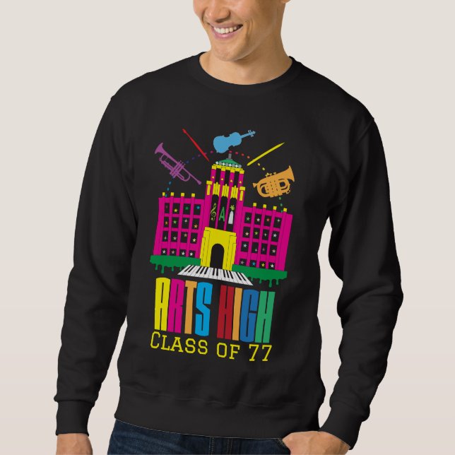 Customizable Arts High School Creative Building Sweatshirt (Front)