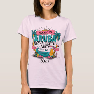 Customizable Aruba Bachelorette Party T-Shirt