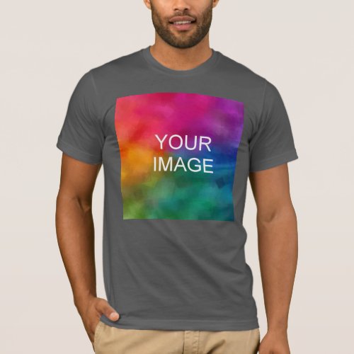 Customizable Asphalt Color Template Add Image Logo T_Shirt