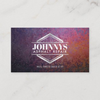 Customizable Asphalt Repair Business Cards by MsRenny at Zazzle