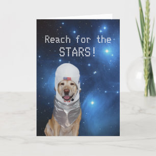 Customizable Astronaut Lab Birthday Card