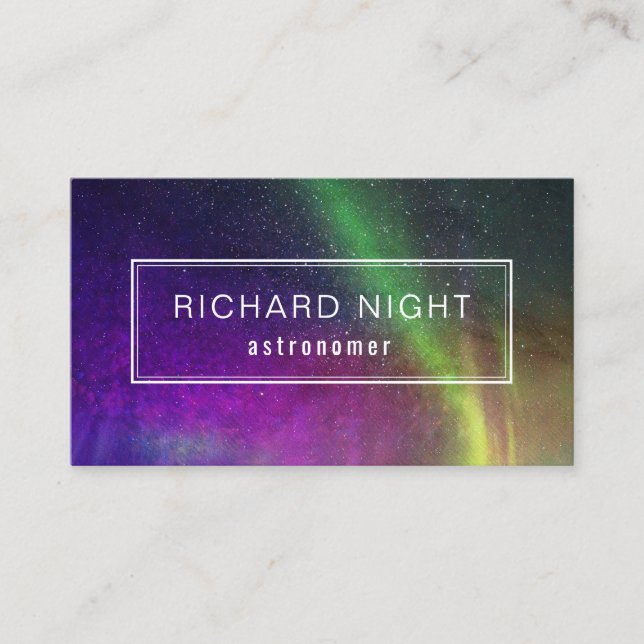 Customizable Astronomer Business Cards (Front)