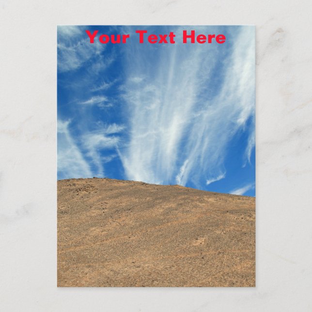 Customizable Atacama clouds postcard (Front)