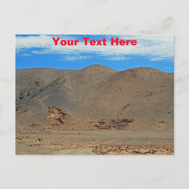 Customizable Atacama geoglyphs postcard (Front)