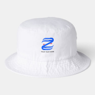 Customizable Athletic Letter Z Team Bucket Hat