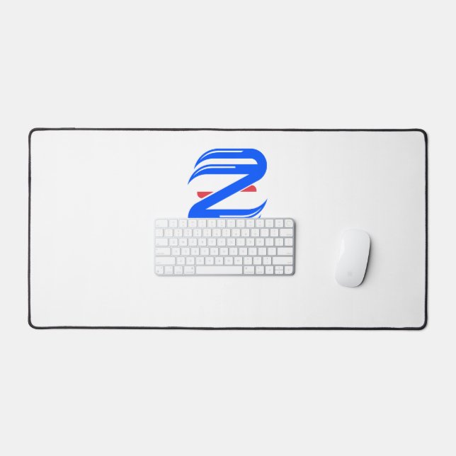 Customizable Athletic Letter Z Team Desk Mat (Keyboard & Mouse)