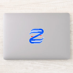 Customizable Athletic Letter Z Team Sticker