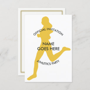 Customizable Athletics Party Invitation