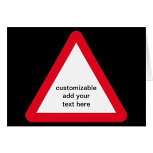 Customizable Attention Sign Cards