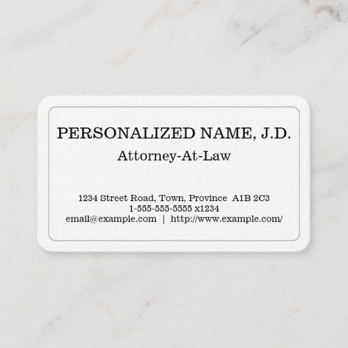 Customizable Attorney_At_Law Business Card