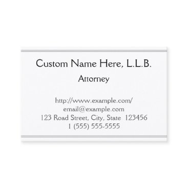 Customizable Attorney Business Card Customizable Attorney Business Card