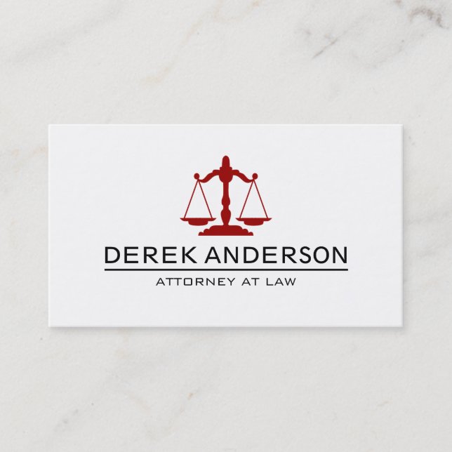 Customizable Attorney Business Cards (Front)