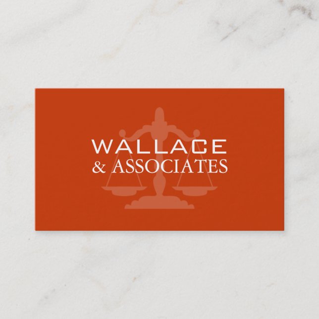 Customizable Attorney Business Cards (Front)