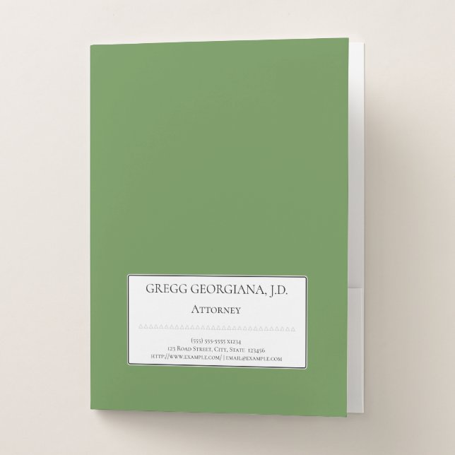 Customizable Attorney Pocket Folder (Front)