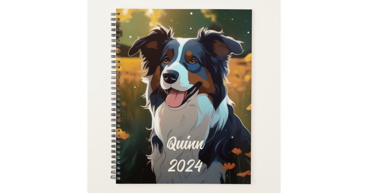 Customizable Australian Shepherd Planner Zazzle