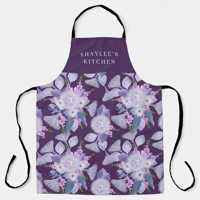 Customizable Australian Wildflowers Apron (Front)