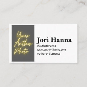 Customizable Author Business Card