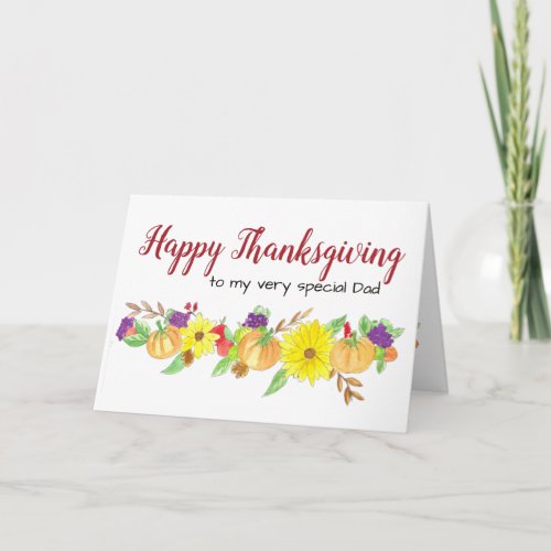 Customizable Autumn Harvest Thanksgiving  Card