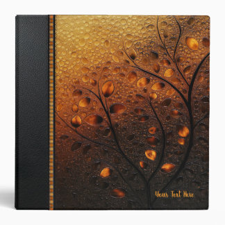 Customizable Autumn Leaves Branches Binder
